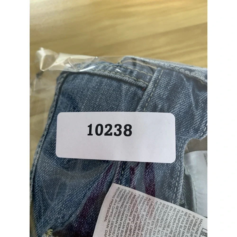 Levis 514 Jeans Men 38x30‎ Blue Straight Fade Medium Wash American Denim Pants